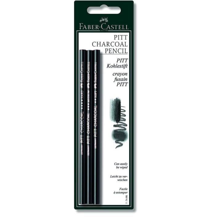 FABER-CASTELL Carboncino PITT (3 pezzo)