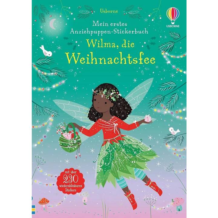 USBORNE PUBLISHING Livres autocollants Mein erstes Anziehpuppen-Stickerbuch: Wilma, die Weihnachtsfee