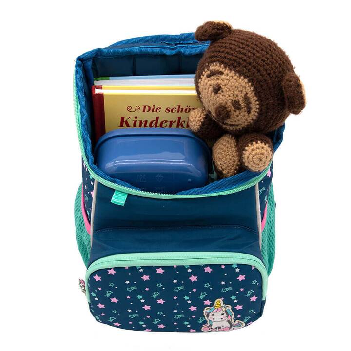 SCOOLI Kindergartenrucksack Mini-Me (8 l, Blau, Mintgrün)