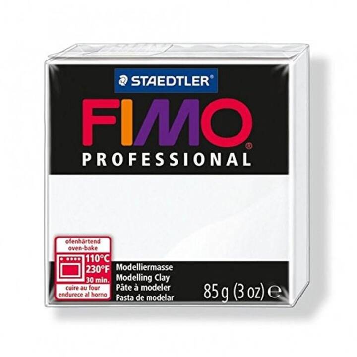FIMO Pâte à modeler Professional (85 g, Blanc)