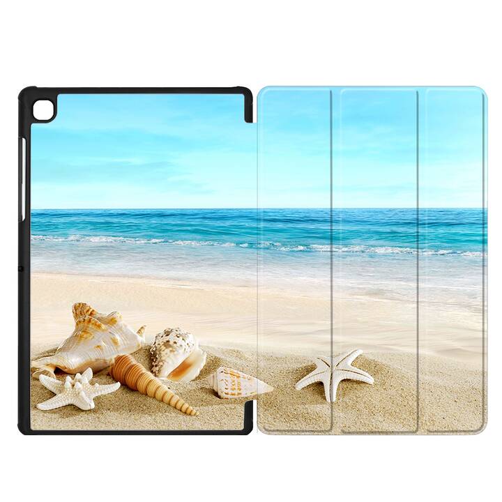 EG coque pour Samsung Galaxy Tab A7 Lite 8.7" (2021) - bleu - plage