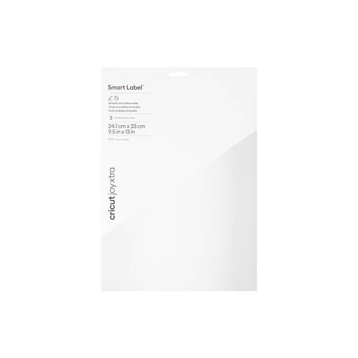 CRICUT Pellicola vinilica  Joy Xtra Smart  (24 cm x 33 cm, Bianco)