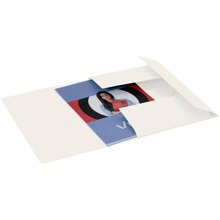 LEITZ Cartellina con elastico (Bianco, A4, 5 pezzo)