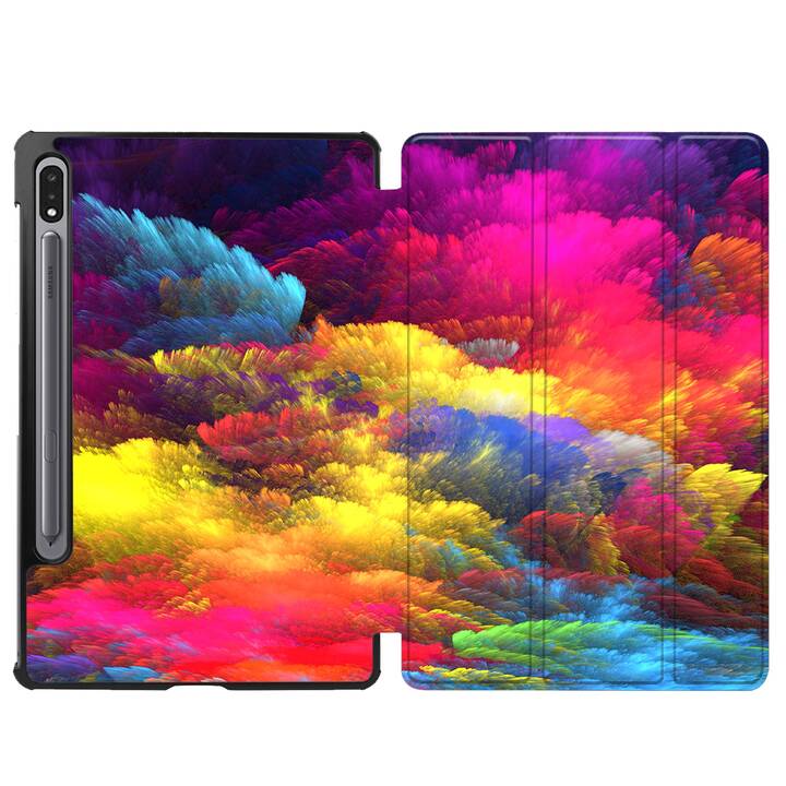 EG coque pour Samsung Galaxy Tab S8+ 12.4" (2022) - Multicolore - couleur