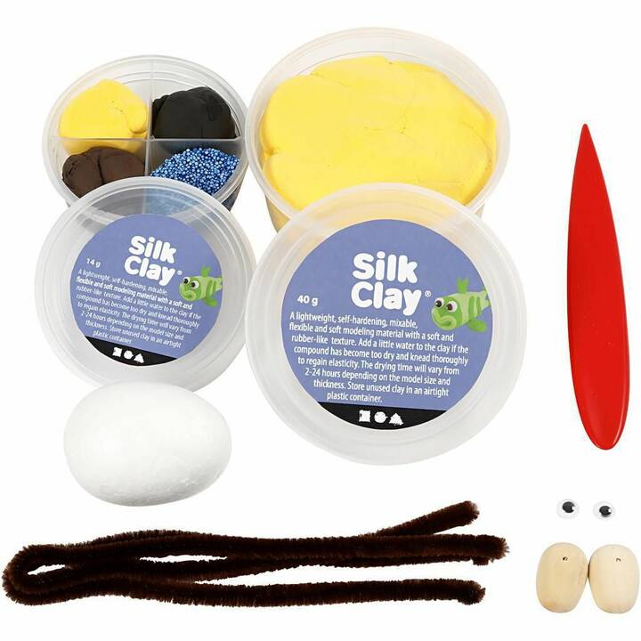 CREATIV COMPANY Pasta per modellare Foam & Silk Clay Set Shaun the Sheep (Beige, Marrone)