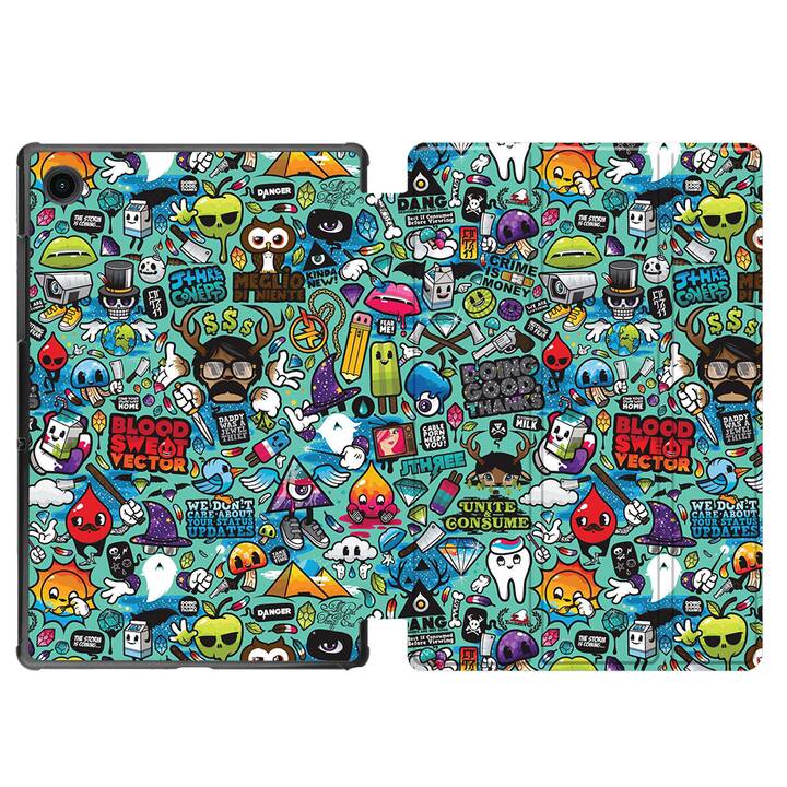 EG custodia per Samsung Galaxy Tab A8 10.5" (2021) - graffiti - multicolore