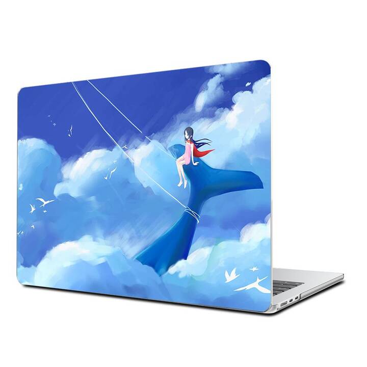 EG Coque rigide (MacBook Air 13" M3 2024, Baleine, Bleu)