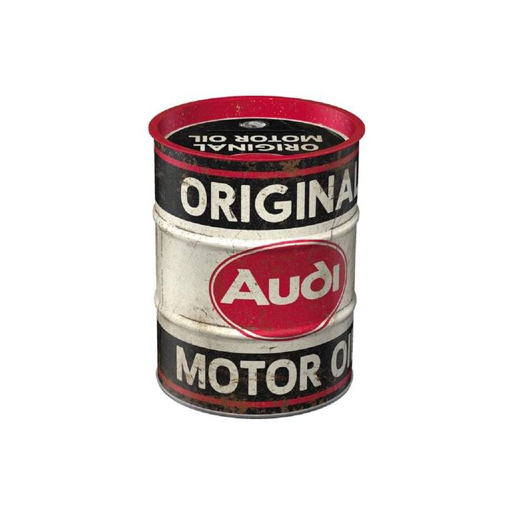 NOSTALGIC ART Scatolo in latta Original Audi (Nero, Rosso, Bianco, Multicolore)