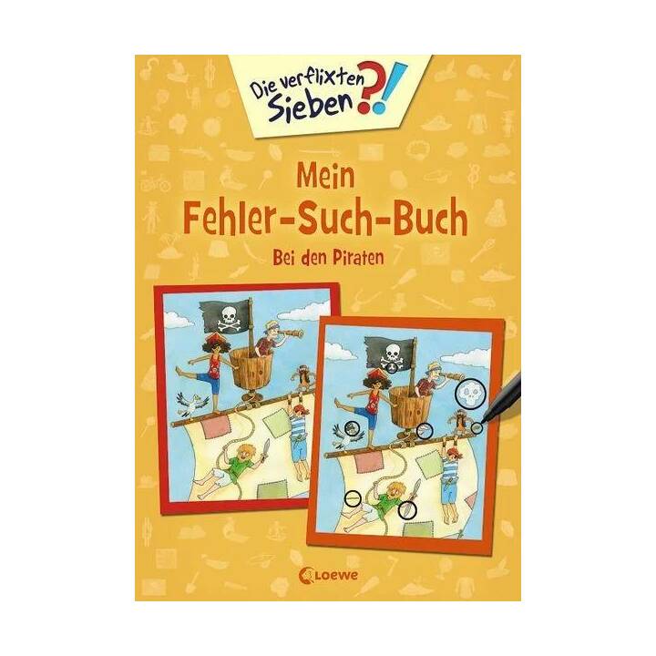 Die verflixten Sieben - Mein Fehler-Such-Buch - Bei den Piraten