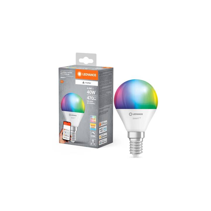 LEDVANCE Ampoule LED Smart+ Mattee Mini (E14, WLAN, 4.9 W)