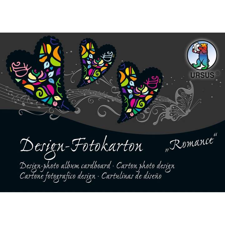 URSUS Cartone Romance (Multicolore, A6, 60 foglio)