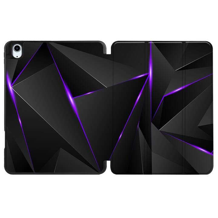 EG coque pour iPad Air 10.9" (2022) 5e génération - noir - géométrique