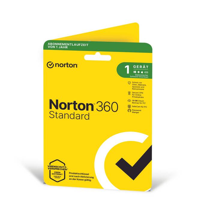 NORTON 360 Standard (Jahreslizenz, 1x, 1 Jahr, Deutsch)