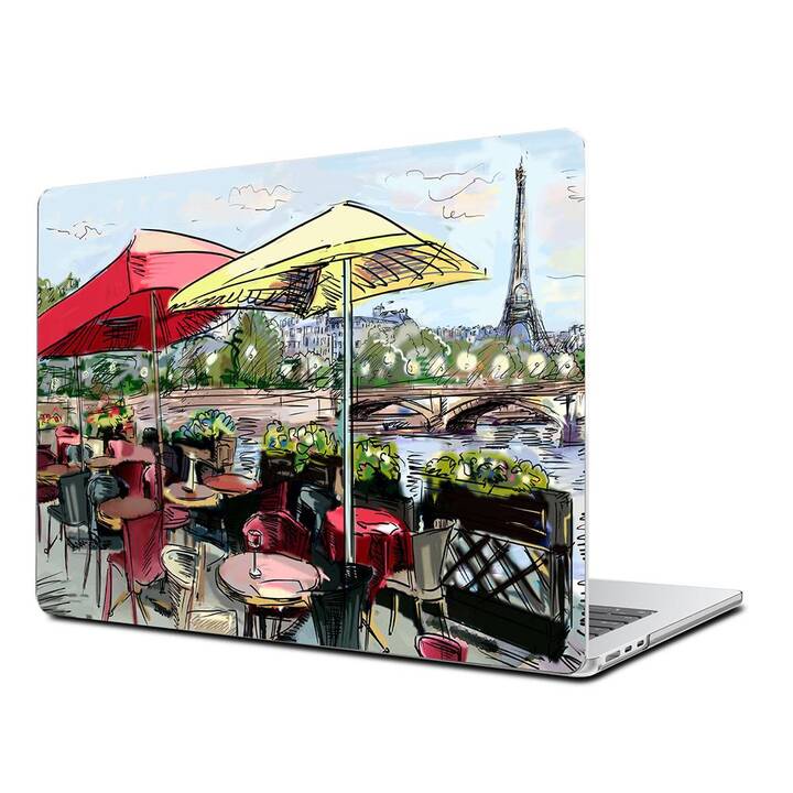 EG Coque rigide (MacBook Air 13" M2 2022, Ville, Rouge)