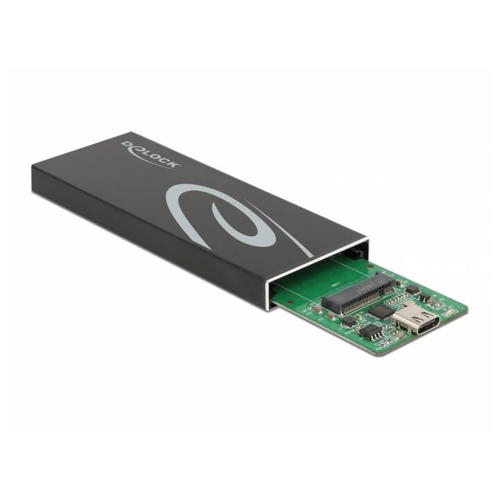 DELOCK M.2 SATA SSD mit USB Type-C (Externes Laufwerkgehäuse)