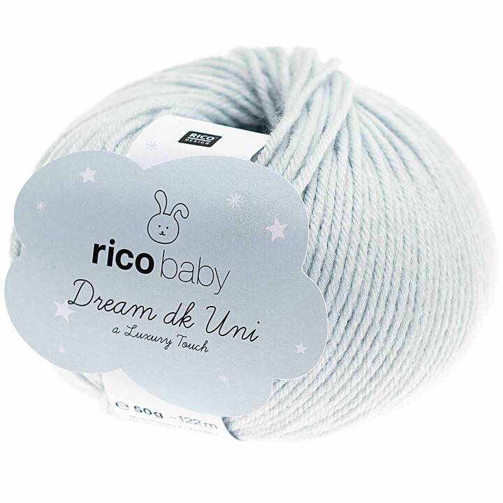 RICO DESIGN Laine Baby Dream Uni dk (50 g, Bleu clair, Bleu)