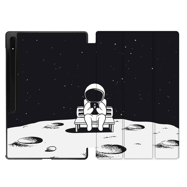 EG coque pour Samsung Galaxy Tab S8 Ultra 14.6" (2022) - Noir - Astronaute