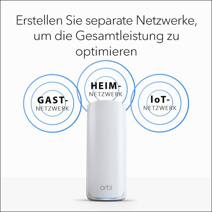 NETGEAR Orbi RBE772 WiFi 7 WLAN-Mesh System