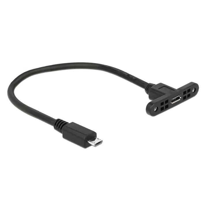 DELOCK Câble USB ( Micro USB 2.0 de type B, Micro USB 2.0 de type B, 25 cm)