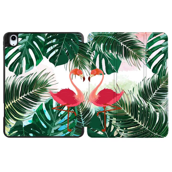 EG coque pour iPad Air 10.9" (2022) 5e génération - vert - flamant rose