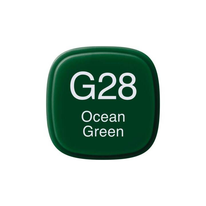 COPIC Marqueur de graphique Classic G28 Ocean Green (Vert, 1 pièce)