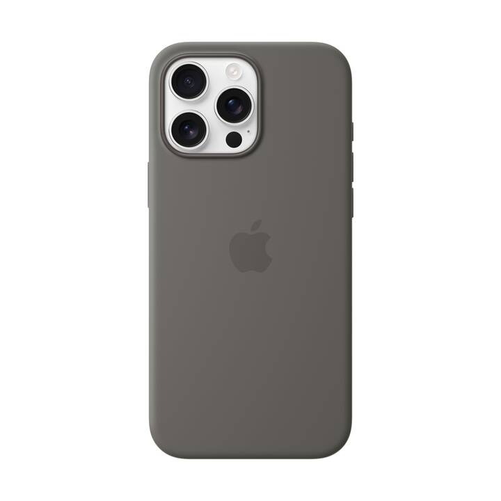 APPLE Backcover Silicone Case MagSafe (iPhone 16 Pro Max, Steingrau)