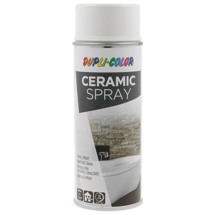 DUPLI-COLOR Spray de couleur Ceramic (400 ml, Blanc, Multicolore)