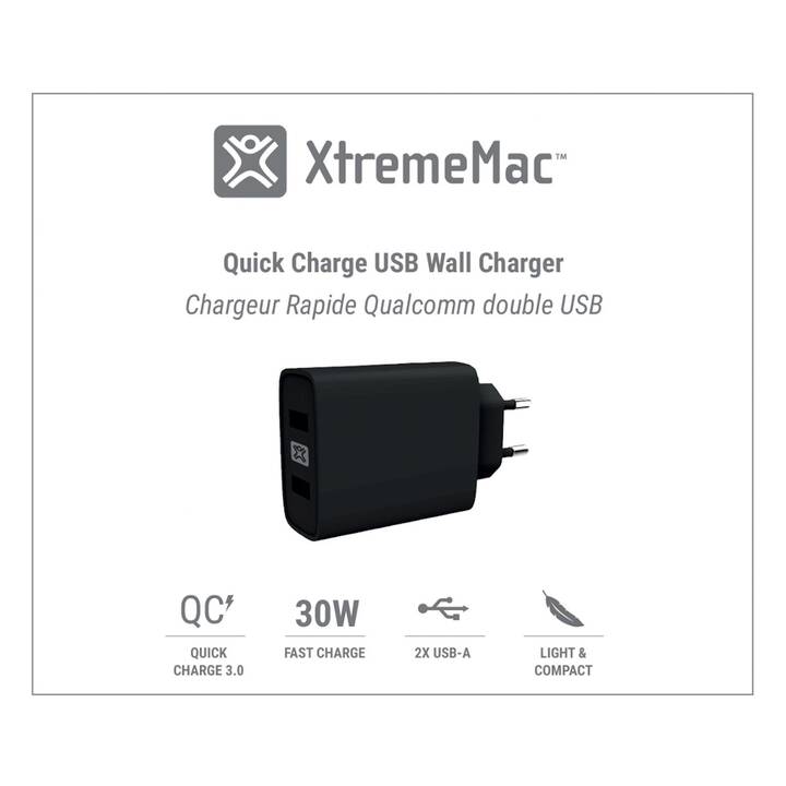 XTREMEMAC Caricabatteria da parete (USB A)
