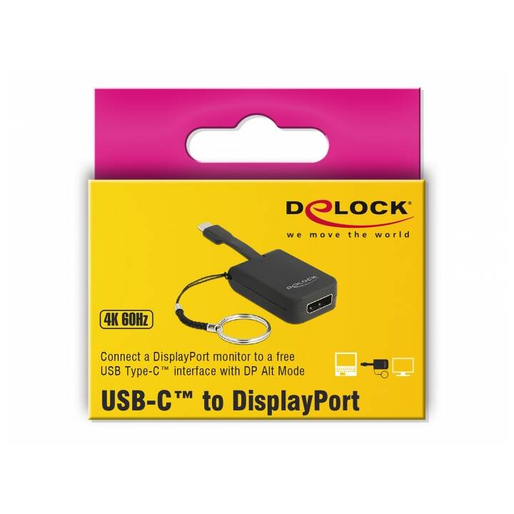 DELOCK Adapter (USB C, DisplayPort, 0.03 m)