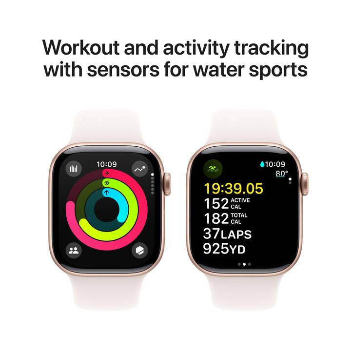 APPLE Watch Series 10 GPS (42 mm, Aluminium, S/M)