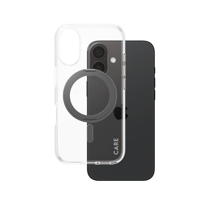 CARE Backcover (iPhone 16, Senza motivo, Transparente)