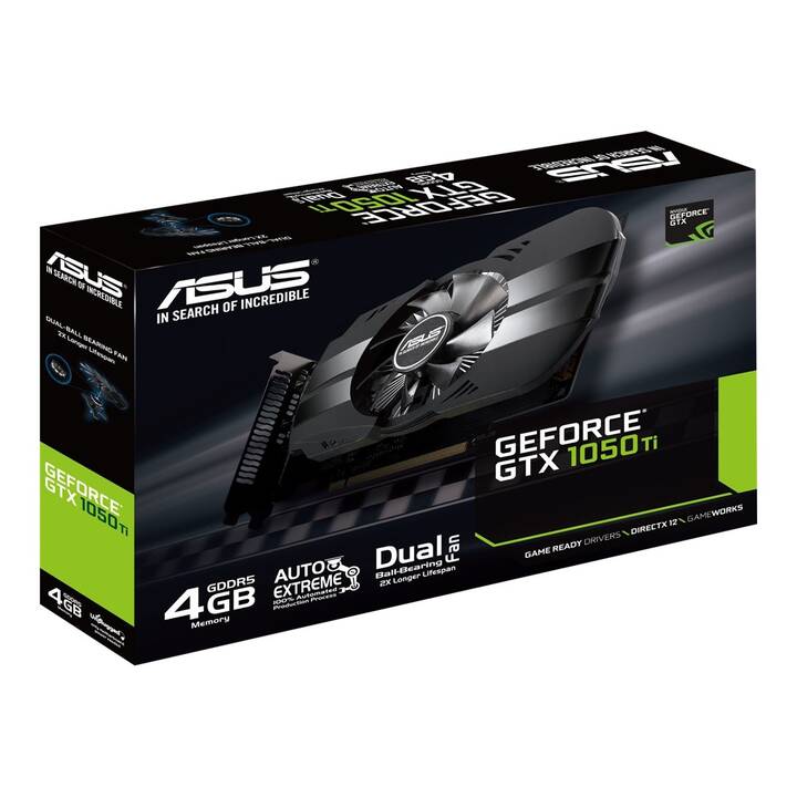 ASUS GeForce GTX1050 Ti PH Nvidia GeForce GTX 1050 Ti (4 GB)