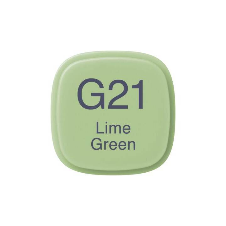 COPIC Marqueur de graphique Classic G21 Lime Green (Vert clair, 1 pièce)