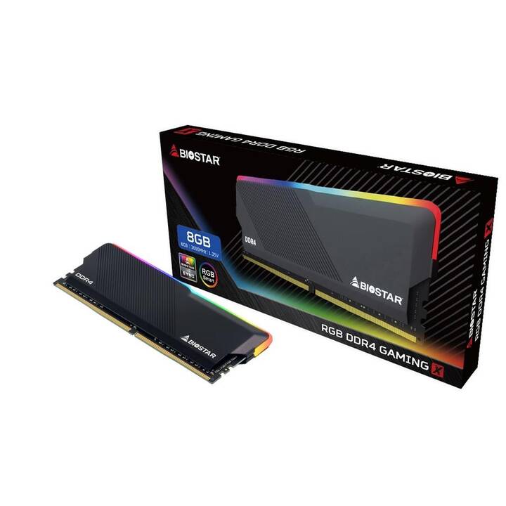 BIOSTAR Gaming X DHD36EU4R8 (1 x 8 Go, DDR4 3600 MHz, DIMM 288-Pin)