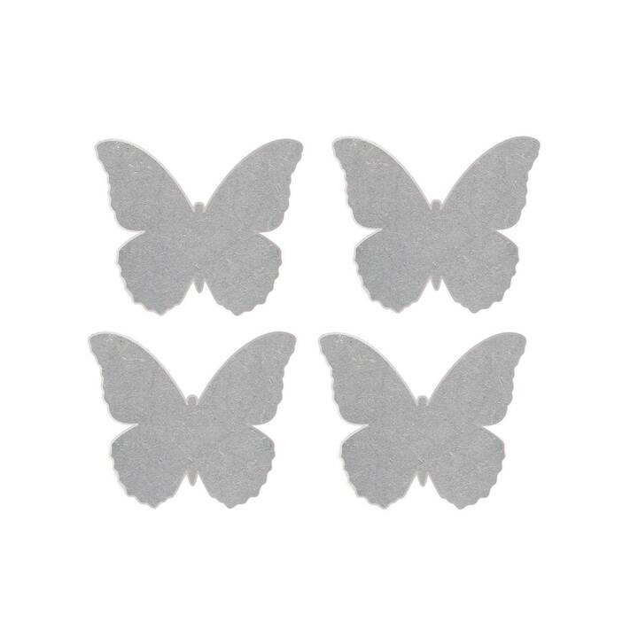 D-C-TABLE Tischtuchbeschwerer Butterfly (3 cm x 4 cm, Motiv, Grau)