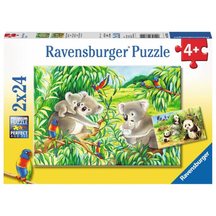 RAVENSBURGER Tiere Puzzle (2 x 24 x)