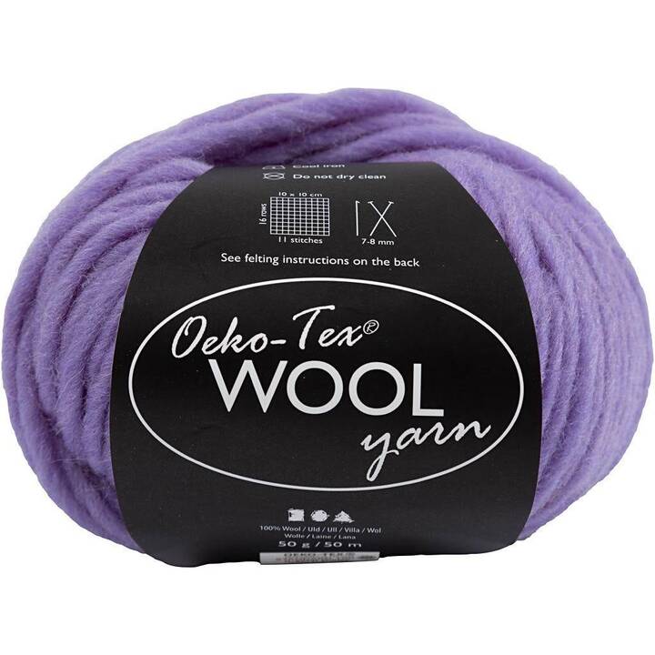 CREATIV COMPANY Wolle (50 g, Violett, Flieder)