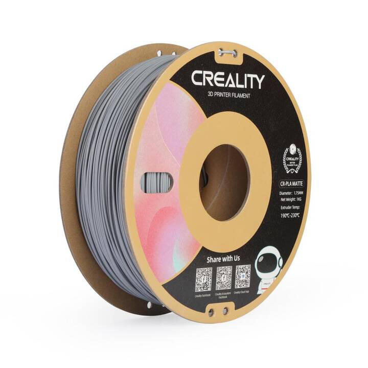 CREALITY Filament Grau (1.75 mm, Polylactide (PLA))