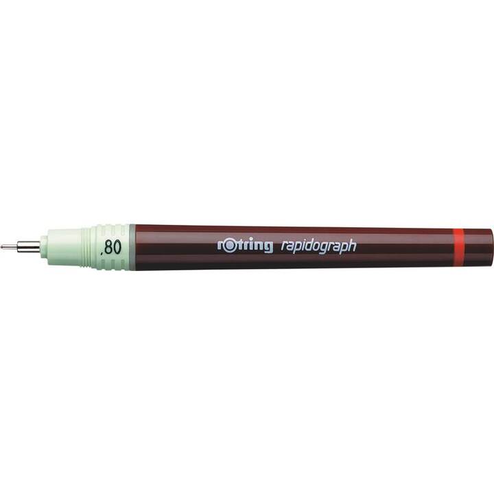 ROTRING Rapidograph Penna a fibra (Marrone, Verde, 1 pezzo)