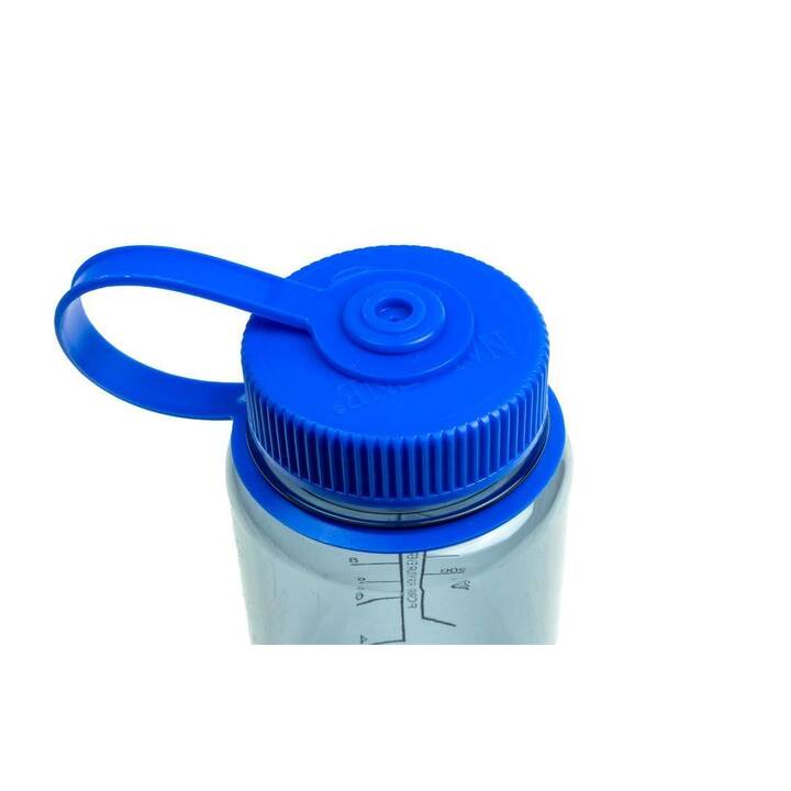 NALGENE Trinkflasche Wide Mouth Sustain (0.5 l, Grau, Blau)