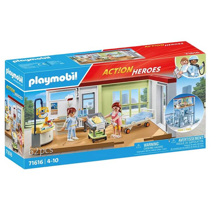 PLAYMOBIL Action Heroes Entbindungsstation (71616)