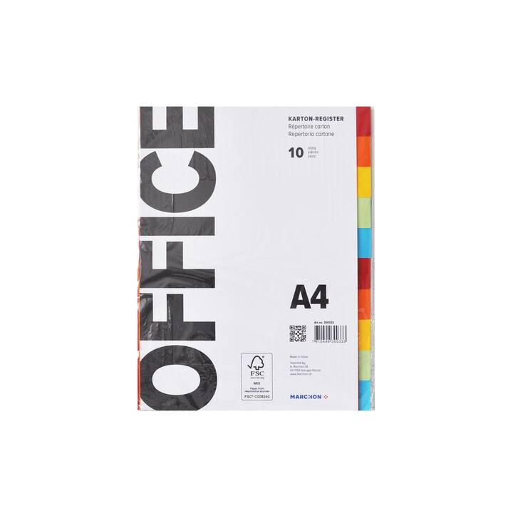 MARCHON OFFICE Répertoire (10 x A4, Coloré)