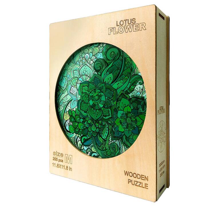 EG Puzzle (109 Teile) - grün - Lotus