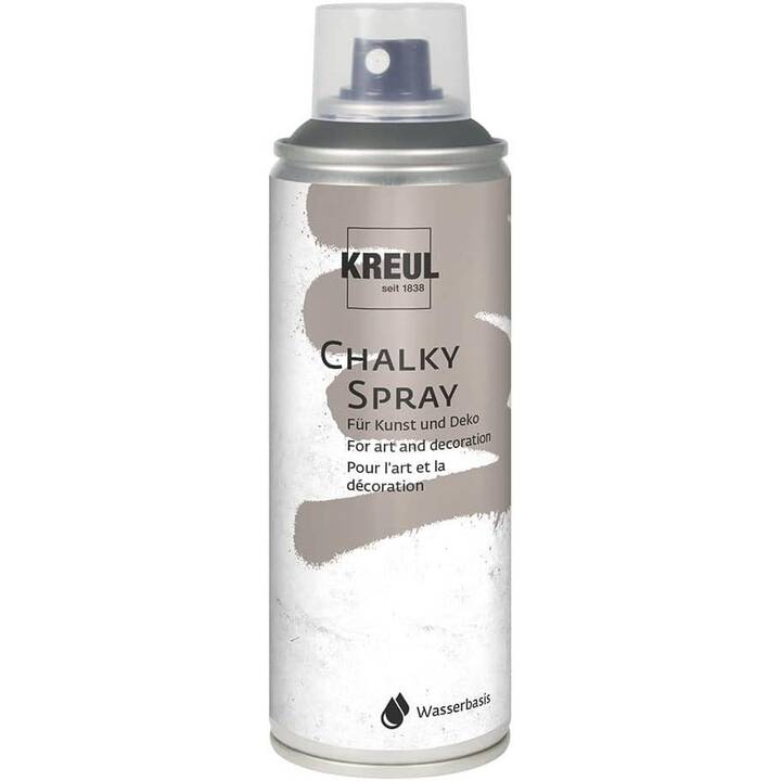 C. KREUL Spray de couleur Chalky Volcanic Gray (200 ml, Gris, Gris foncé, Blanc, Brun clair)