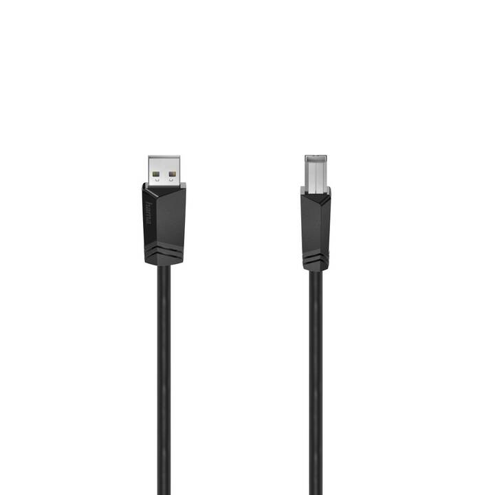 HAMA USB-Kabel (USB 2.0 Typ-A, USB 2.0 Typ-B, 5 m)