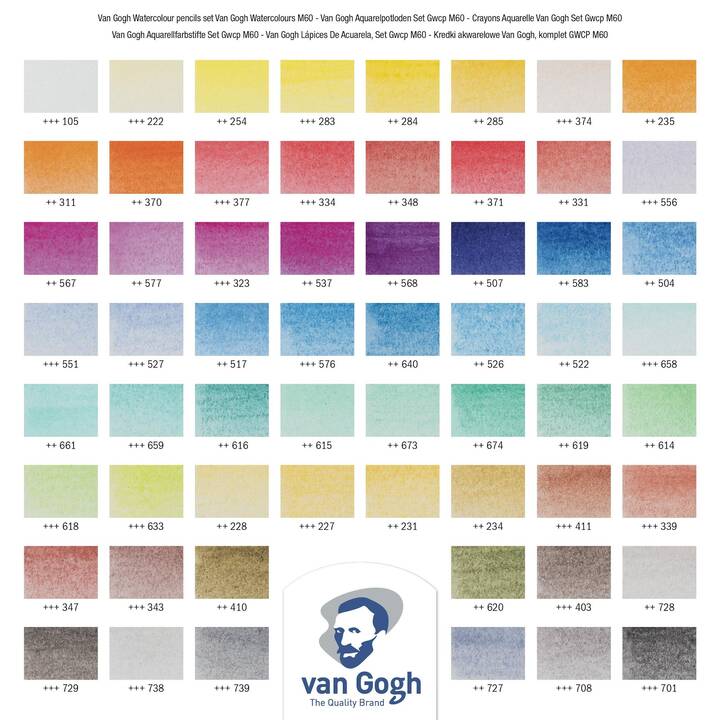 VAN GOGH Aquarellfarbstift Set (60 Stück)