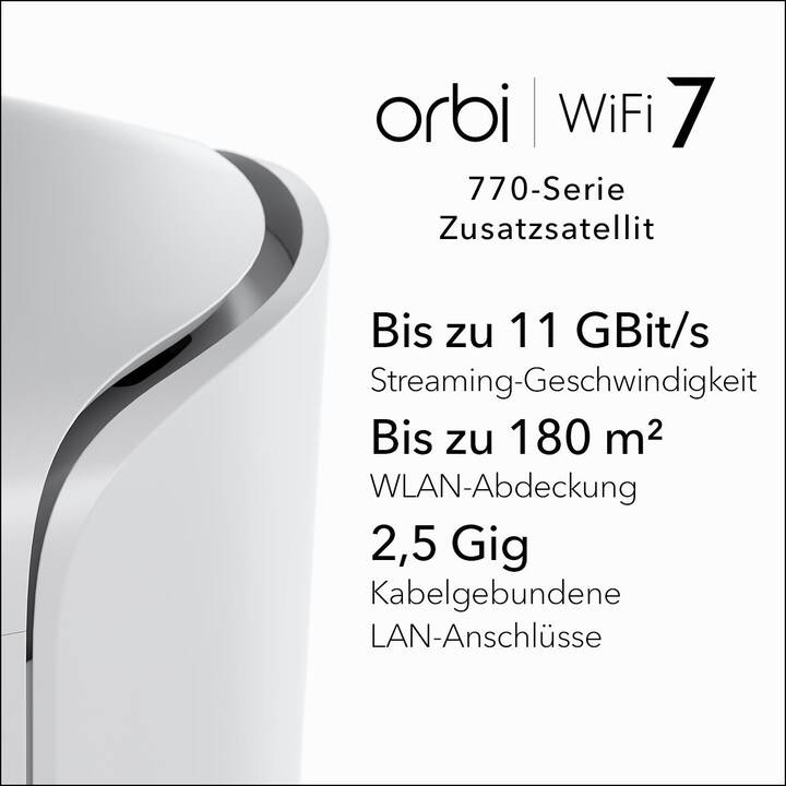 NETGEAR Orbi RBE770 WiFi 7 WLAN-Mesh System