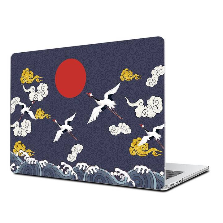 EG Coque rigide (MacBook Air 13" M2 2022, Oiseaux, Bleu)