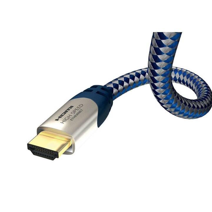 IN-AKUSTIK Premium High Speed Câble de connexion (HDMI Typ-A, Fiche HDMI, 5 m)