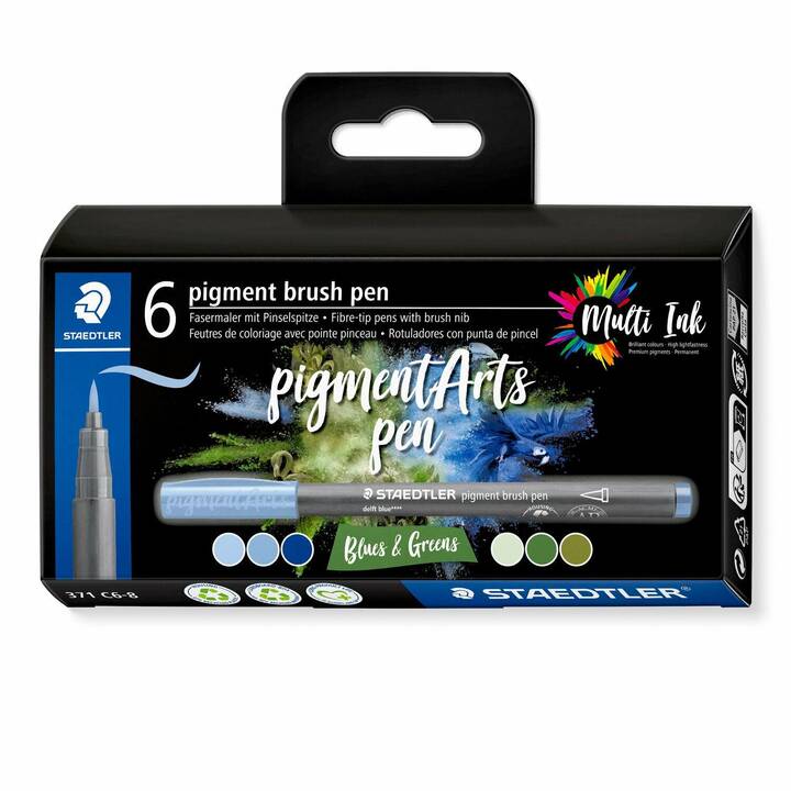 STAEDTLER 371C6-8 Penna a fibra (Multicolore, 6 pezzo)